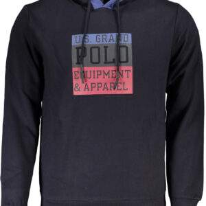 US GRAND MEN'S BLUE ZIP-UP SWEATSHIRT
