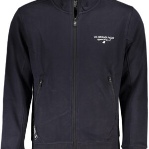 US GRAND MEN'S BLUE ZIP-UP SWEATSHIRT