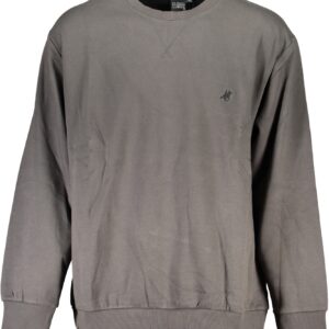 US GRAND MEN'S GRAY ZIP-UP SWEATSHIRT