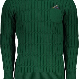 US GRAND MEN'S GREEN SWEATER
