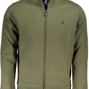 US GRAND MEN'S GREEN ZIP-UP SWEATSHIRT