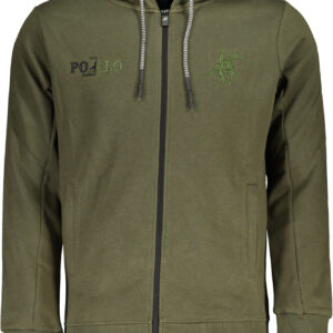 US GRAND MEN'S GREEN ZIP-UP SWEATSHIRT