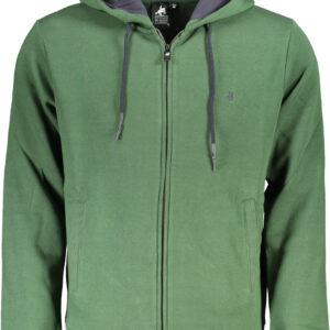 US GRAND MEN'S GREEN ZIP-UP SWEATSHIRT