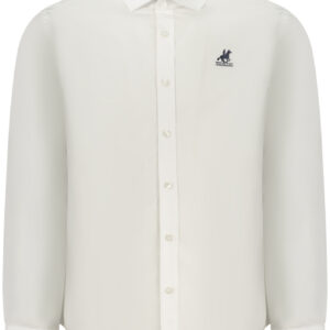 US GRAND MEN'S LONG-SLEEVED WHITE SHIRT
