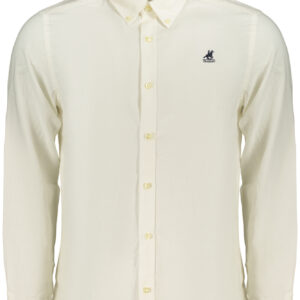 US GRAND MEN'S LONG-SLEEVED WHITE SHIRT