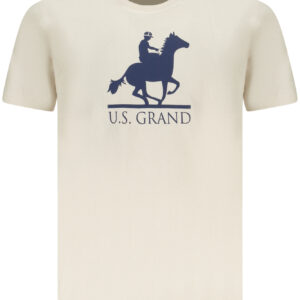 US GRAND MEN'S SHORT-SLEEVE T-SHIRT BEIGE