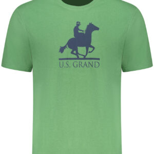 US GRAND MEN'S SHORT-SLEEVED GREEN T-SHIRT