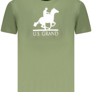 US GRAND MEN'S SHORT-SLEEVED GREEN T-SHIRT