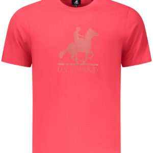 US GRAND MEN'S SHORT-SLEEVED RED T-SHIRT