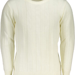 US GRAND MEN'S WHITE SWEATER