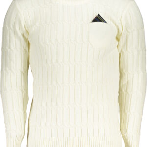 US GRAND MEN'S WHITE SWEATER