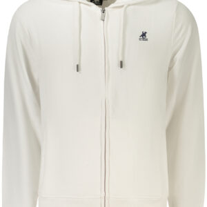 US GRAND MEN'S WHITE ZIP-UP SWEATSHIRT