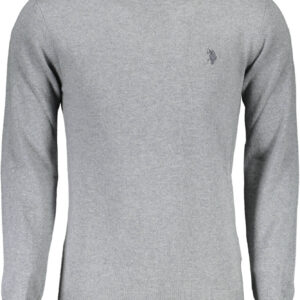 US GRAY MEN'S POLO SWEATER