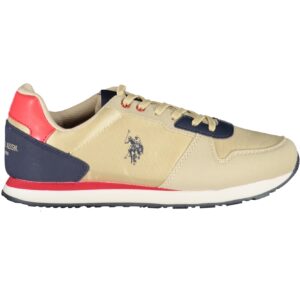 US POLO ASSN. BEIGE CHILDREN'S SPORTS SHOES