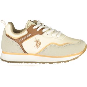 US POLO ASSN. BEIGE CHILDREN'S SPORTS SHOES