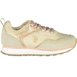 US POLO ASSN. BEIGE CHILDREN'S SPORTS SHOES