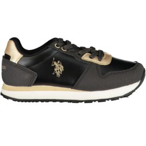 US POLO ASSN. BLACK CHILDREN'S SPORTS SHOES