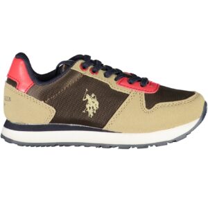 US POLO ASSN. BROWN CHILDREN'S SPORTS SHOES