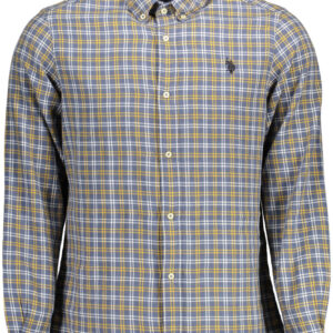 US POLO SHIRT LONG SLEEVE MAN BLUE
