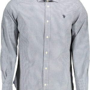 US POLO SHIRT LONG SLEEVE MAN LIGHT BLUE