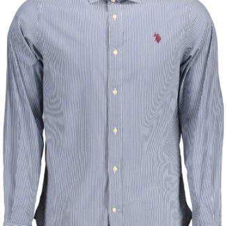 US POLO SHIRT LONG SLEEVE MEN BLUE