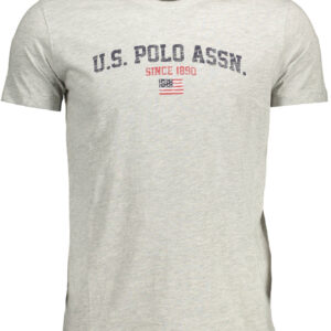 US POLO T-SHIRT SHORT SLEEVES MEN GREY