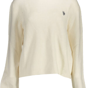 US WHITE WOMEN'S POLO SWEATER