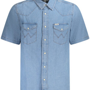 WRANGLER SHORT SLEEVE SHIRT MEN BLUE