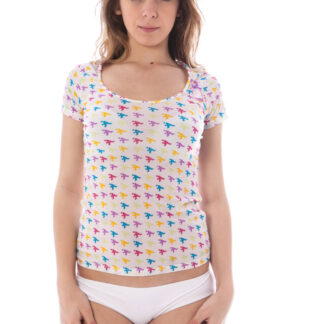 A-STYLE WHITE WOMAN EXTERNAL T-SHIRT