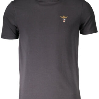 AERONAUTICA MILITARE BLACK MEN'S OUTERWEAR T-SHIRT
