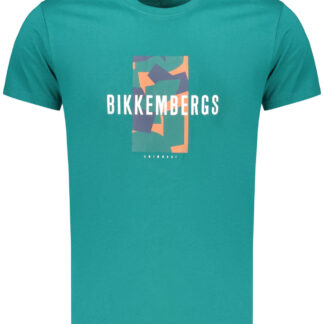 BIKKEMBERGS MEN'S SHORT-SLEEVED T-SHIRT GREEN