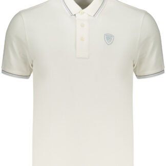 BLAUER APPAREL MEN'S SHORT-SLEEVE POLO SHIRT WHITE