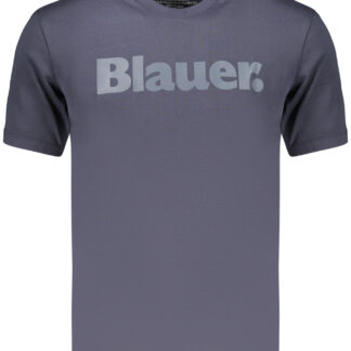BLAUER APPAREL MEN'S SHORT-SLEEVE T-SHIRT BLUE