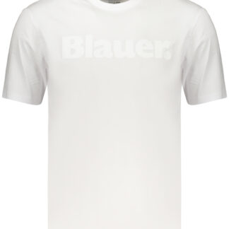 BLAUER APPAREL MEN'S SHORT-SLEEVE T-SHIRT WHITE