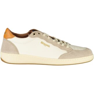 BLAUER MEN'S WHITE SPORTS SHOES