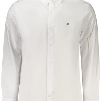 CALVIN KLEIN MEN'S LONG-SLEEVED SHIRT WHITE