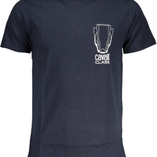 CAVALLI CLASS MEN'S SHORT SLEEVED T-SHIRT BLUE