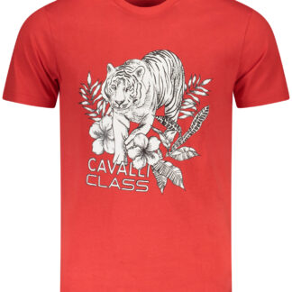 CAVALLI CLASS SHORT SLEEVE T-SHIRT MEN RED