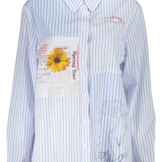 DESIGUAL LONG SLEEVE SHIRT WOMEN BLUE