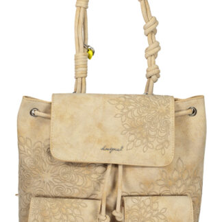 DESIGUAL WOMEN'S BEIGE BACKPACK