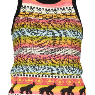 DESIGUAL WOMEN'S BLACK TANK TOP