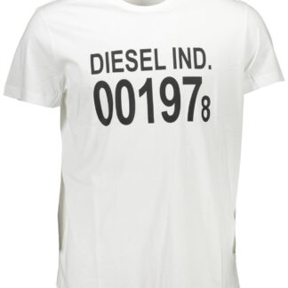 DIESEL SHORT SLEEVE T-SHIRT MEN WHITE