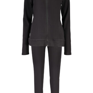 FREDDY WOMEN'S BLACK ZIP-UP SWEATSHIRT
