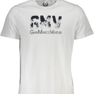 GIAN MARCO VENTURI MEN'S SHORT SLEEVE T-SHIRT WHITE