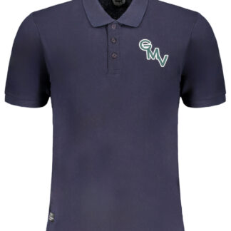 GIAN MARCO VENTURI MEN'S SHORT SLEEVED POLO SHIRT BLUE