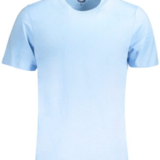 GIAN MARCO VENTURI MEN'S SHORT SLEEVED T-SHIRT BLUE