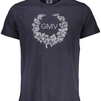 GIAN MARCO VENTURI MEN'S SHORT SLEEVED T-SHIRT BLUE