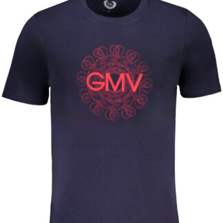 GIAN MARCO VENTURI MEN'S SHORT SLEEVED T-SHIRT BLUE