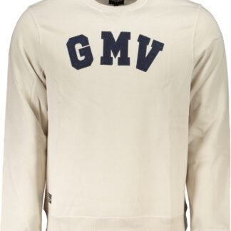 GIAN MARCO VENTURI MEN'S WHITE ZIPLESS SWEATSHIRT