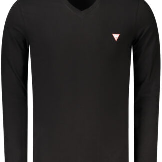 GUESS JEANS LONG SLEEVE T-SHIRT MEN BLACK